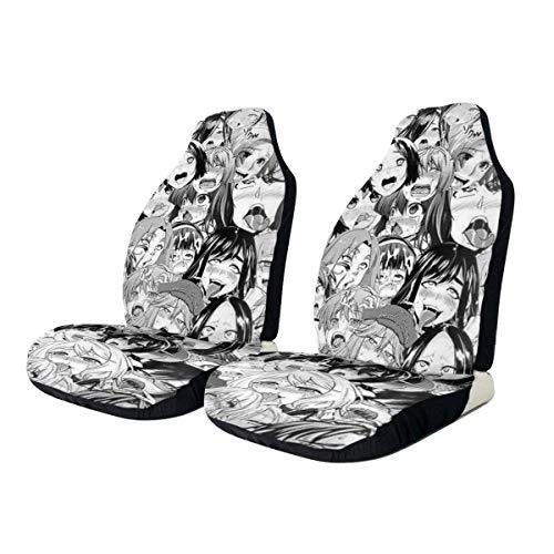 Ahegao Manga Anime Printed Car Seat Covers Front Seats Fit Most Car