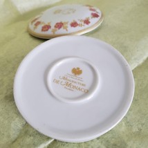 Monaco Porcelain Trinket Box, Vintage, Roses, Princess Grace, Lidded Dish image 6