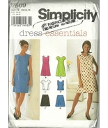 Simplicity Sewing Pattern 7509 Misses Womens Dress Skirt Top Size 10 12 ... - $9.99