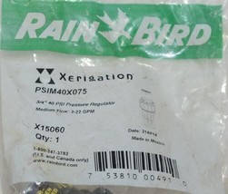 Rain Bird Xerigation 3/4 Inch 40 PSI Pressure Regulator X15060 image 2