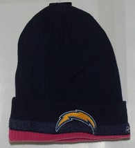 Reebok Team Apparel NLF Licensed Los Angeles Chargers Breast Cancer Knit Cap - $12.99