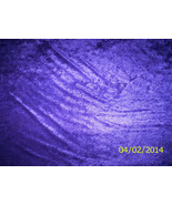 New Purple Crushed Panne Velour Solid 100% Polyester Fabric by the 1/4 yard - $2.48