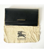 Burberry Black Patent Grainy Leather Continental Leather Long wallet Wri... - $346.50