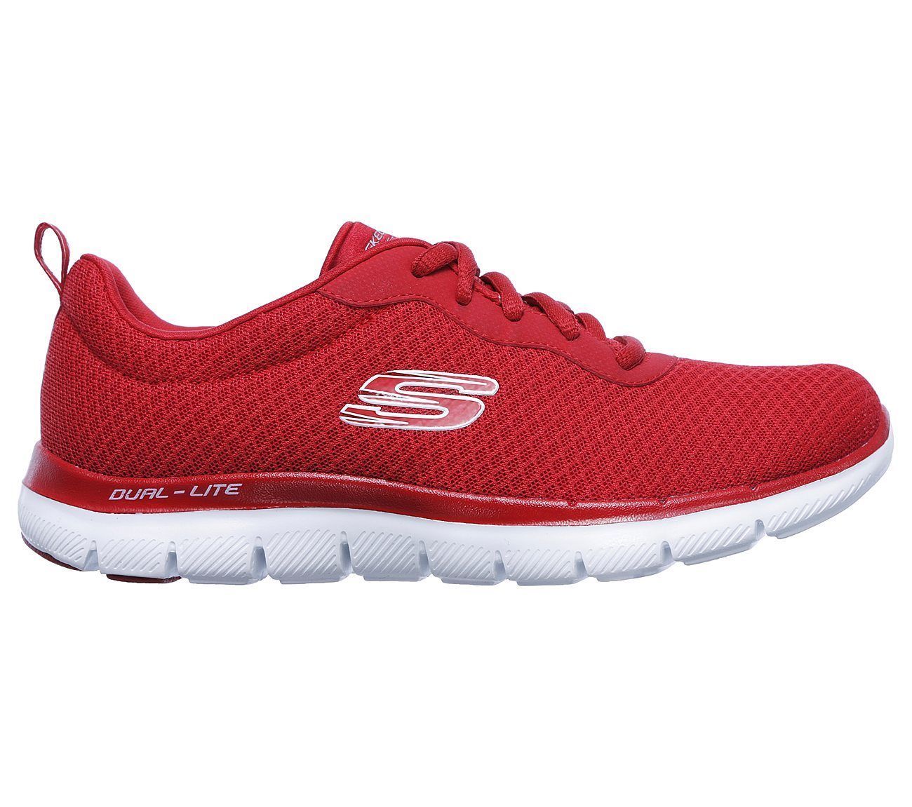 12775 Rojo Skechers Zapatos Mujer Espuma Viscoelástica Deporte Cola ...