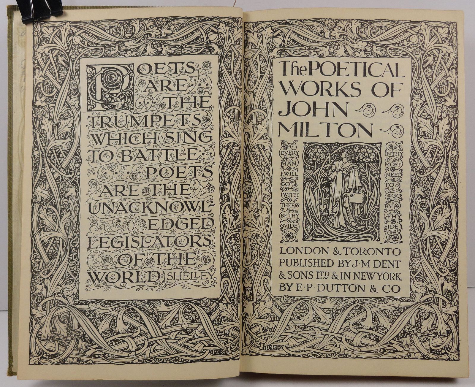 The Poetical Works of John Milton Everyman's Library No. 384 ...