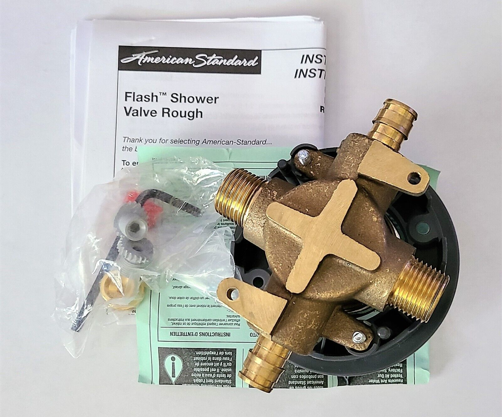 RU108 American Standard Flash Shower Roughin Valve with PEX Inlets