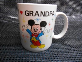 Old I LOVE GRANDPA COFFEE CUP Mug Disneyland Disneyworld Disney Mickey M... - $19.79