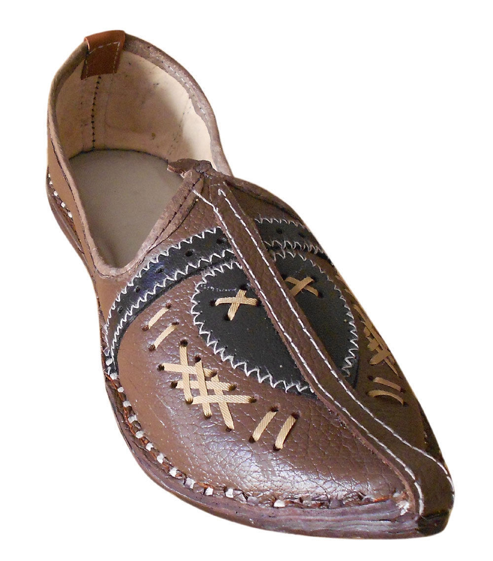 Men Shoes Indian Handmade Mojari Rajasthani Leather Espadrilles Jutties ...