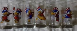 Set of 6 Coca-Cola German L A. Olympic Glasses with Mascot &amp; different e... - $29.21
