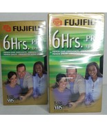 Lot of 2 Fujifilm PRO EP Mode 6 HR  T-120 VHS Tapes NOS - $6.79
