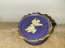 Vintage Avon Rapture White Doves Cream Sachet Pedestal Vanity Jar Empty. - $4.95