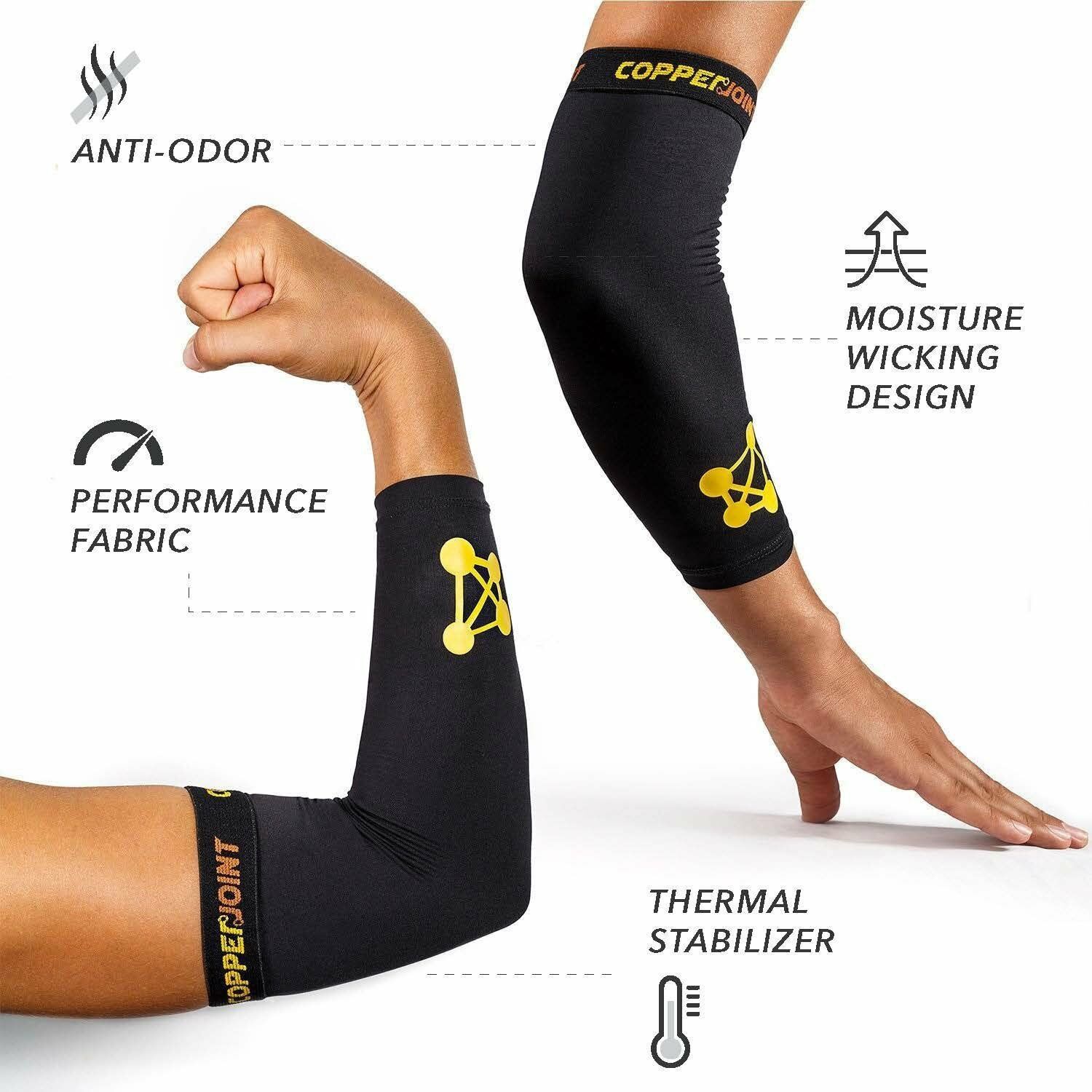 CopperJoint CopperInfused Compression Elbow Sleeve, HighPerformance