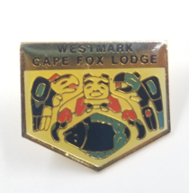 Westmark Cape Fox Lodge Ketchikan Alaska Gold Tone Enamel Pin Souvenir - $9.99