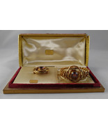 Vintage 1940s Speidel Phoenix Expansion Bracelet and Brooch Pin 12 KT GF - $95.99