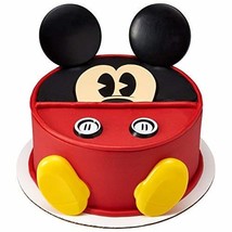 DecoSet® Disney Mickey Mouse Cake Topper, 7-Piece Topper Set with Ears, Eyes, Bu - $10.84