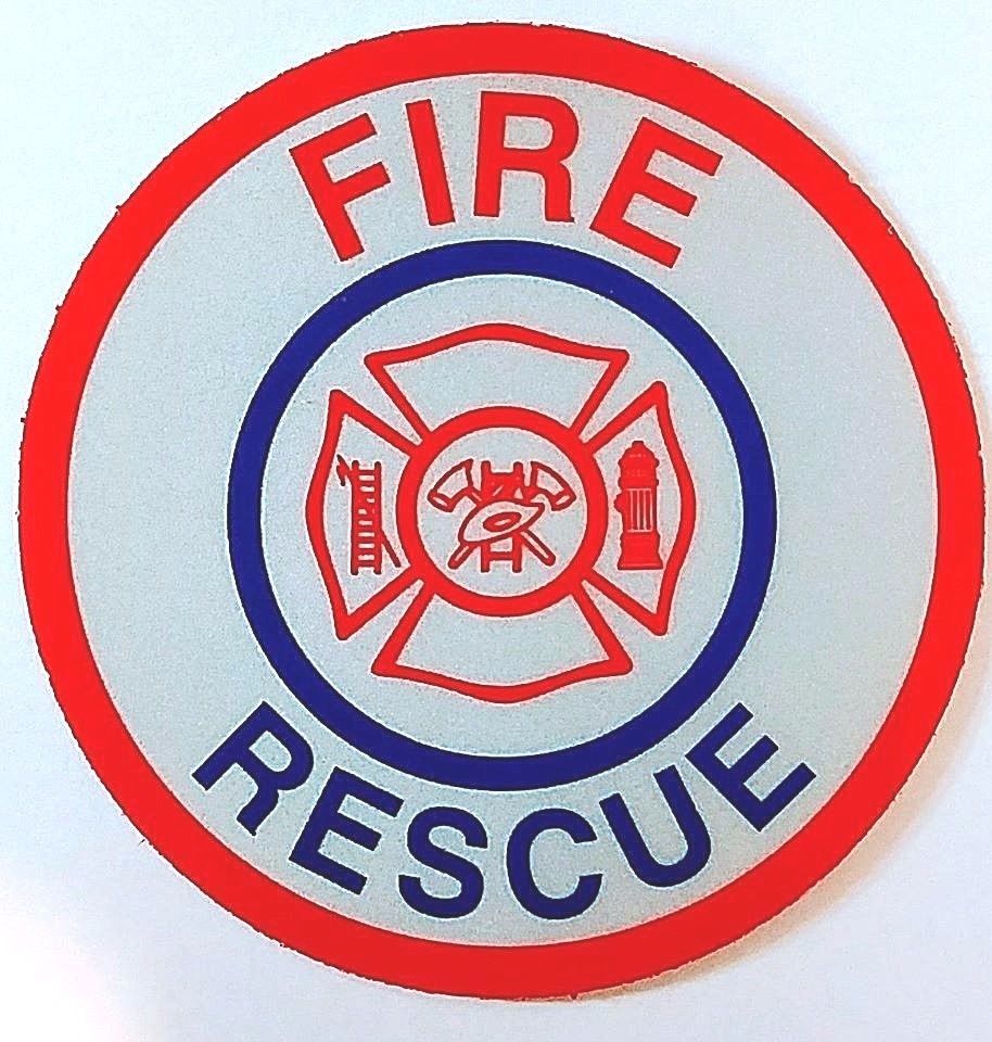 FIRE DEPARTMENT SERGEANT Highly Reflective Vinyl Decal for Firefighters