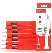 8 Packs Colgate 360 Advanced Whitening 2 Count Soft Toothbrush Replacement Heads