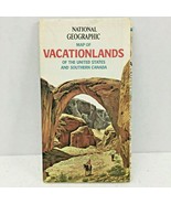 Original 1966 National Geographic Map Sup Vacationlands United States an... - $5.36
