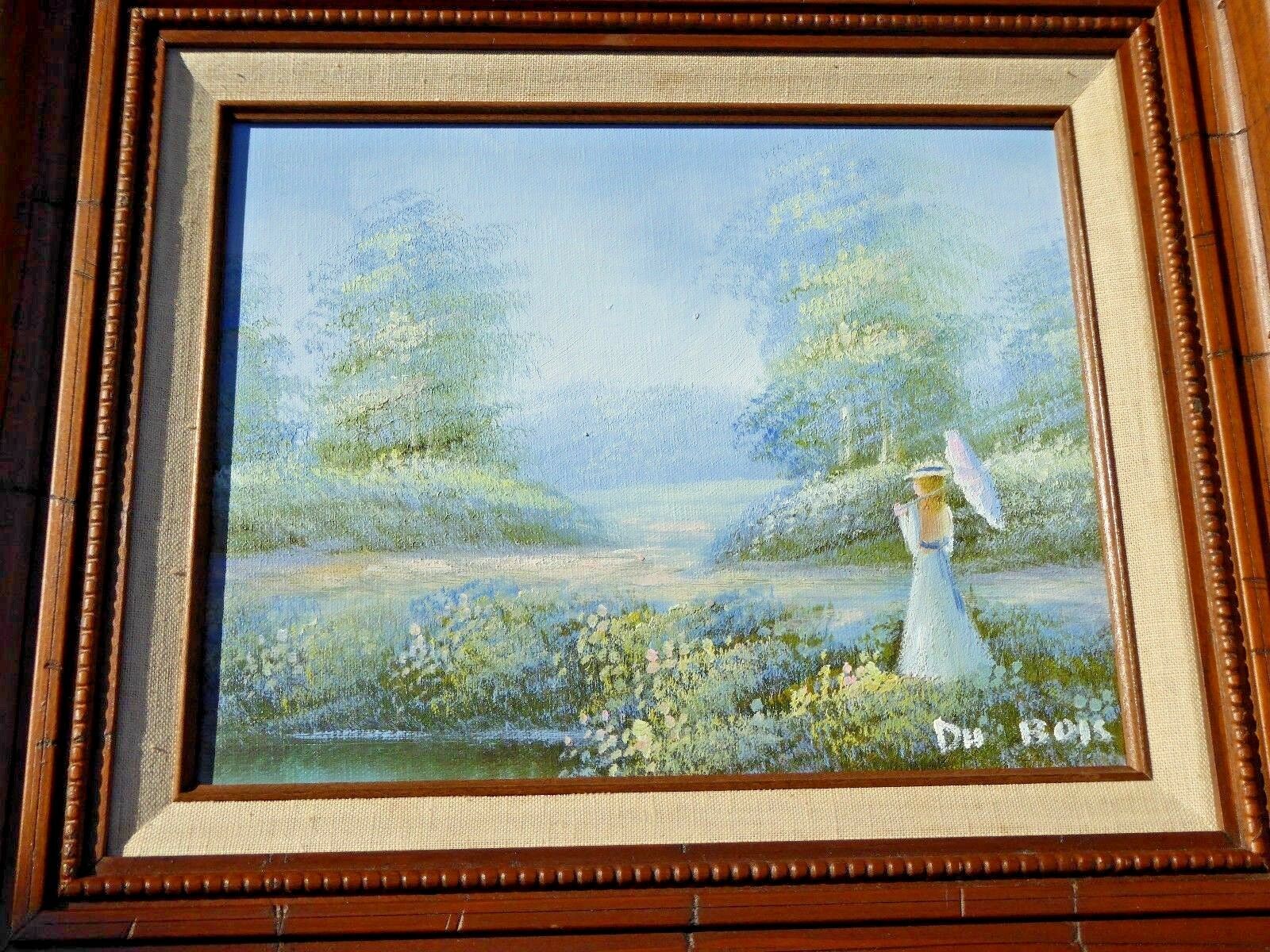 Vintage Original Du Bois Oil Paintingsigned French Impressionist