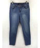 1822 Denim Adrianna / Midrise Stretch Denim Crop Ankle Skinny Jeans / Si... - $24.83