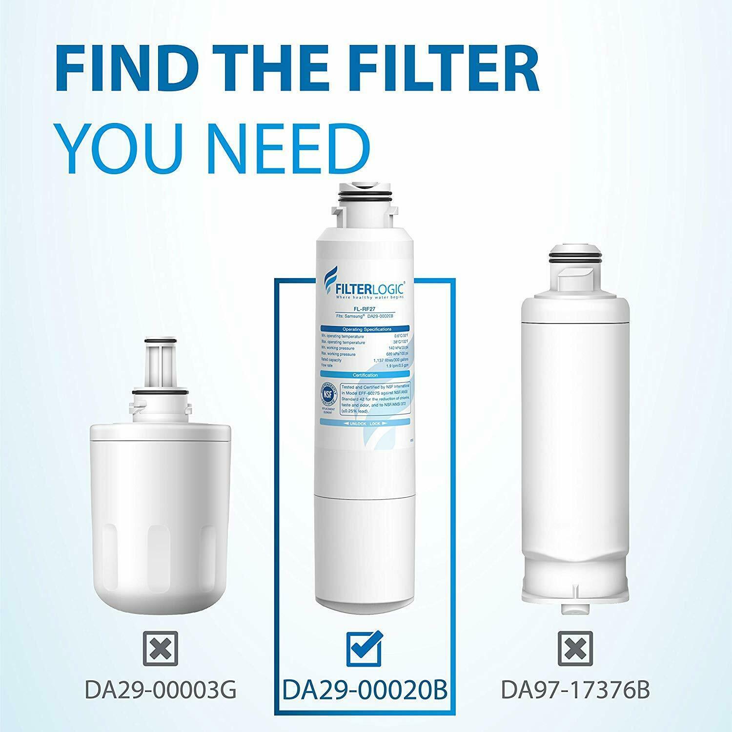 34 Pack Refrigerator water filter Replacement for Samsung HDXFMS2