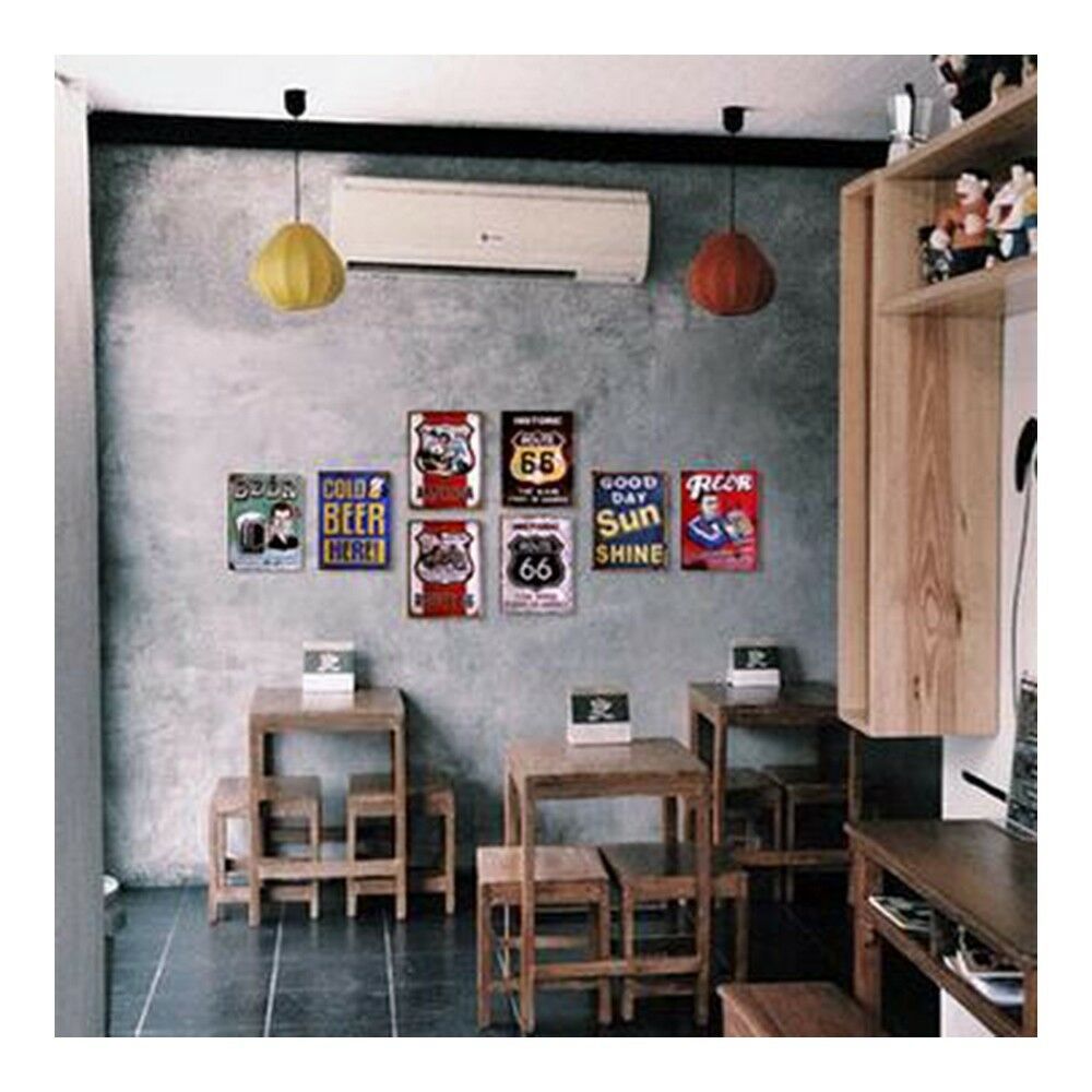 Vintage Style Bar Wall Hanging Decoration 2 Wall Hangings, Mirrors