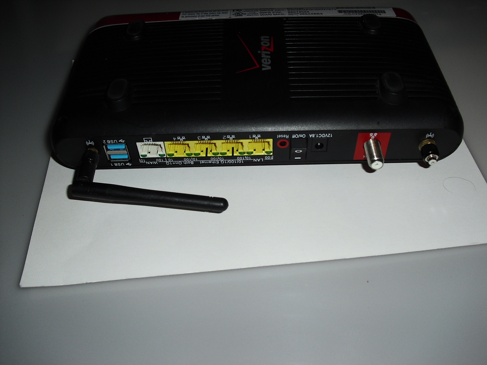 verizon fios router wifi model m1424wr ModemRouter Combos