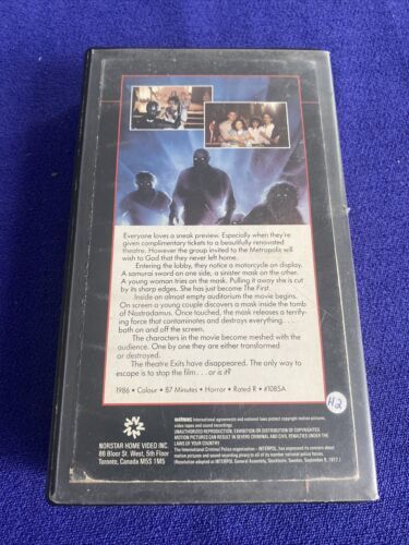 Demons (VHS, 1986) Cutbox RARE Horror Ex Rental - Lamberto Bava Dario ...