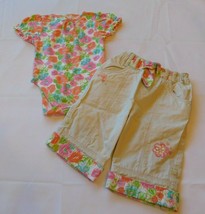 The Children's Place Girl's Baby 2 pc Body Suit & Pants Size 12 Months Multi GUC - $16.03