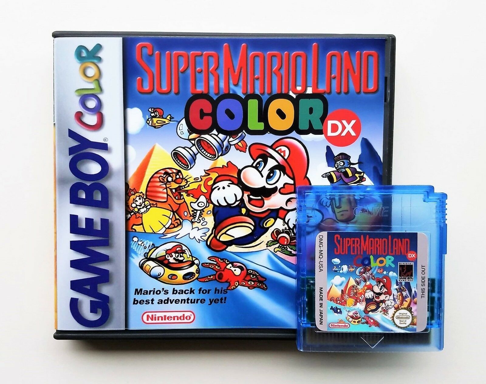 Super Mario Land DX + Case (Remastered in COLOR) Nintendo Game Boy GBC Deluxe
