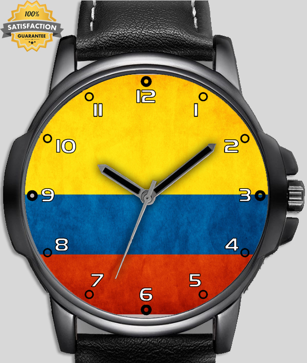 Colombia Flag Unique Stylish Wrist Watch