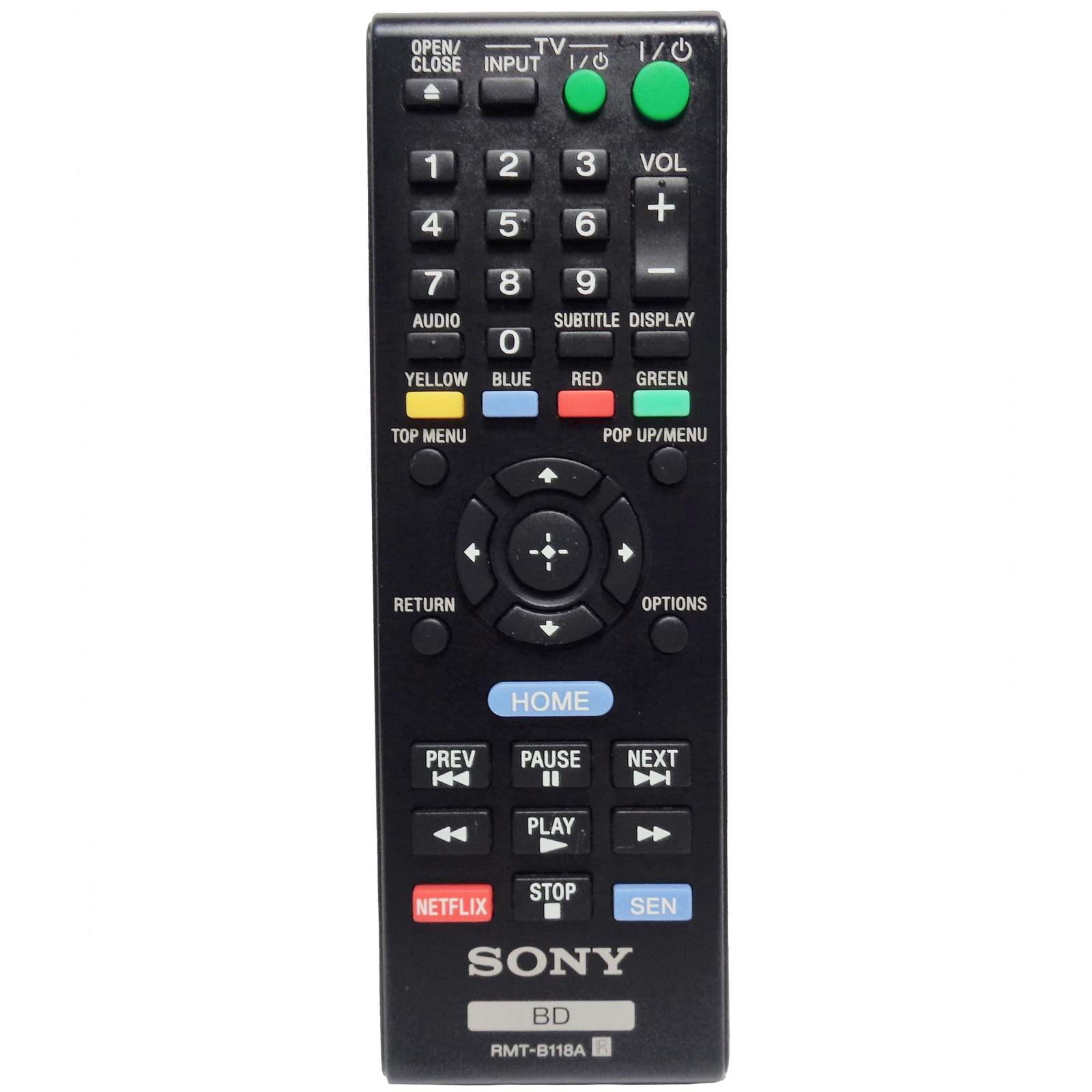 Primary image for Sony RMT-B118A Factory Original Blu-Ray Player Remote For BDP-BX18, BDP-S185