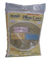 Vintage  Set of PILLOW CASES for Embroidery WonderArt #1244 Homespun , Y... - $8.73
