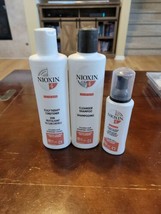 NIOXIN System #4 Cleanser Shampoo Scalp Therapy Conditioner + Treatment 3 PC SET - $28.05