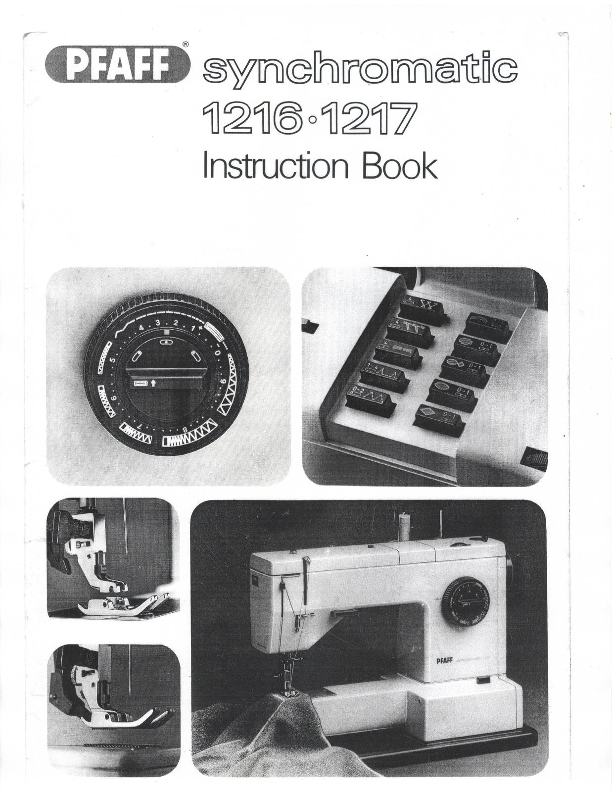 Pfaff 1216 1217 manual Synchromatic sewing machine Enlarged - $10.99