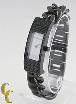 Michael Kors Women's Stainless Steel Quartz Hayden Black Crystal Watch w/ Box - $148.49