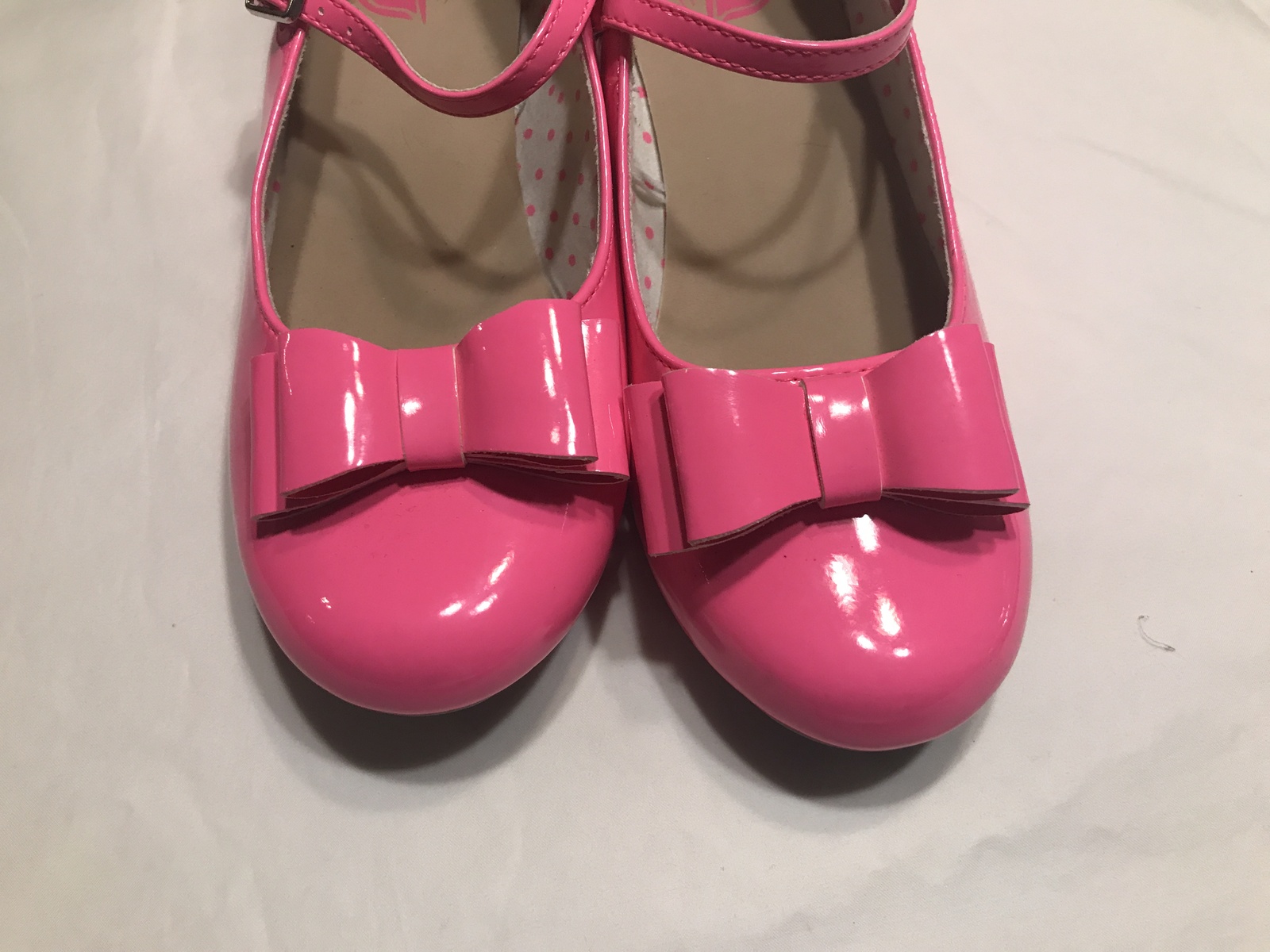 The Children's Place, Hot Pink Shiny, Girl's Dress Shoes, Size 4