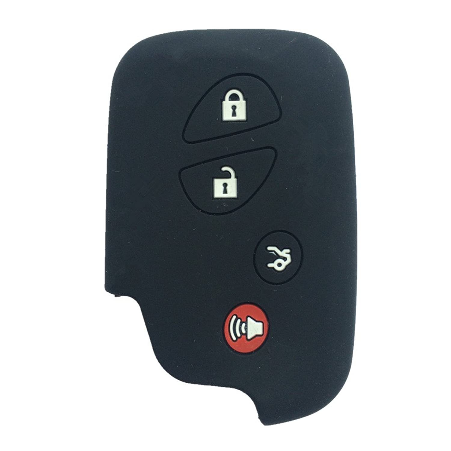 Black Key Fob Case Cover Jacket Keyless Remote Smart Key Fob Clicker C