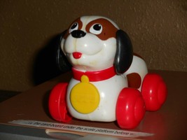 McDonalds 1996 Happy Meal Under 3 Toy Fisher Price Dog Puppy Rolling Toy - $20.47