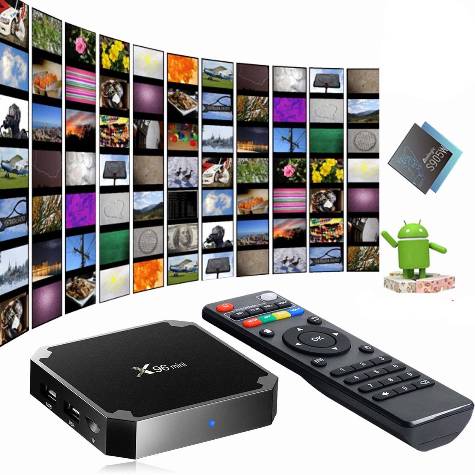 X96MINI Android 7.1.2 Smart TV BOX Quad Core HDMI 4K Media Player WIFI