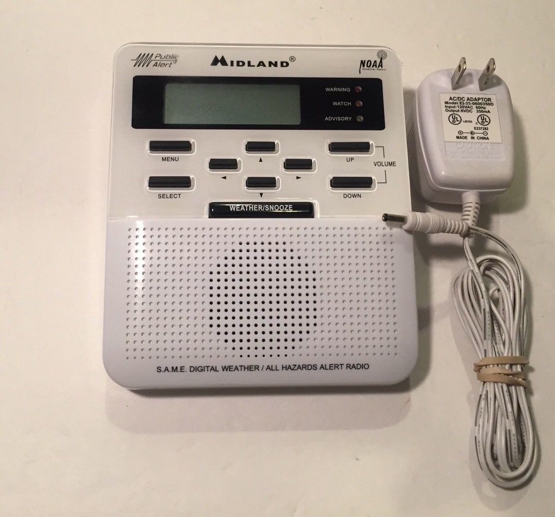Midland WR100 Public Alert All Hazards Weather Radio NOAA Digital