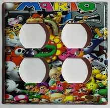 Super Mario All Characters Light Switch Outlet Wall Cover Plate Home decor image 13