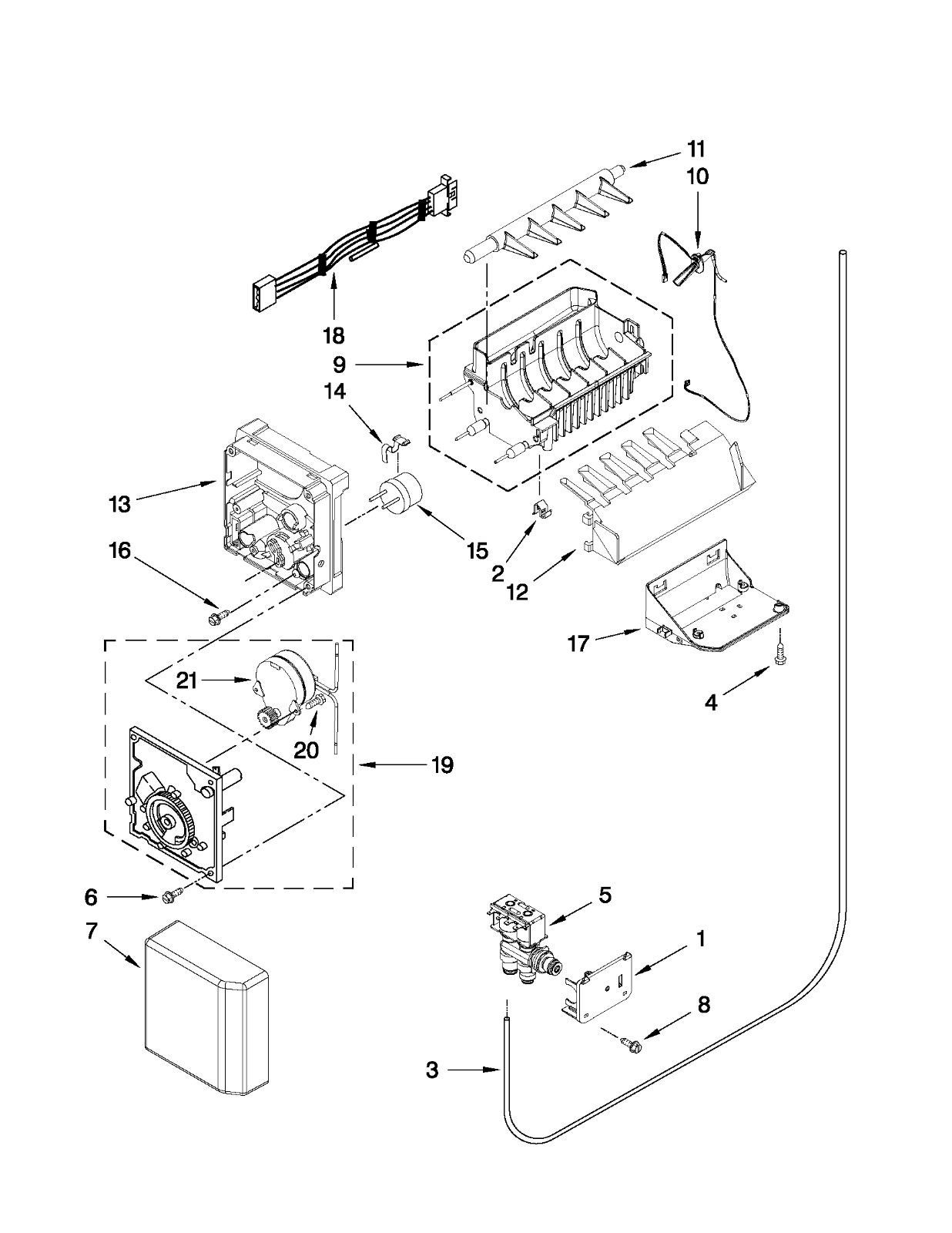Whirlpool Gold Refrigerator Water Inlet Valve Bracket (W10237915