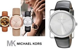 New + Box Women's Michael Kors MK2483 Kempton Shiny Black Leather Bracelet Watch - $123.65