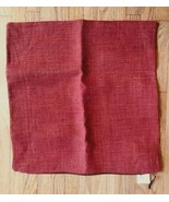 Pottery Barn Libeco Pillow Cover Red 24 sq Belgian Flax Linen New - $99.50