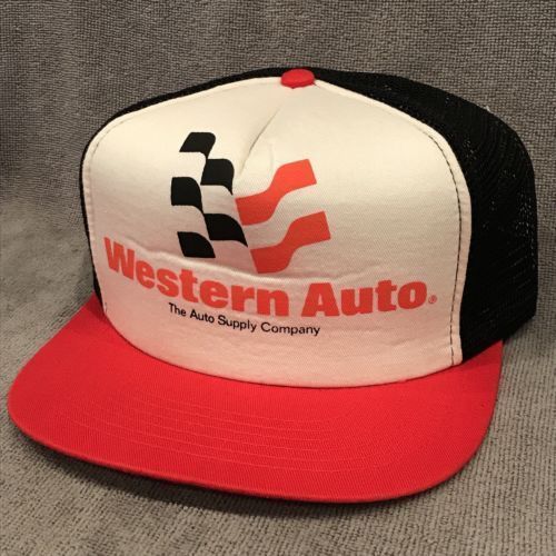 Western Auto Trucker Hat Vintage Foam SnapBack Mesh Back Parts Cap 1903