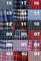Dark Green PLAID SKIRT Plus Size Plaid Mini Skirt Outfit Women Girl Plaid Skirt image 8