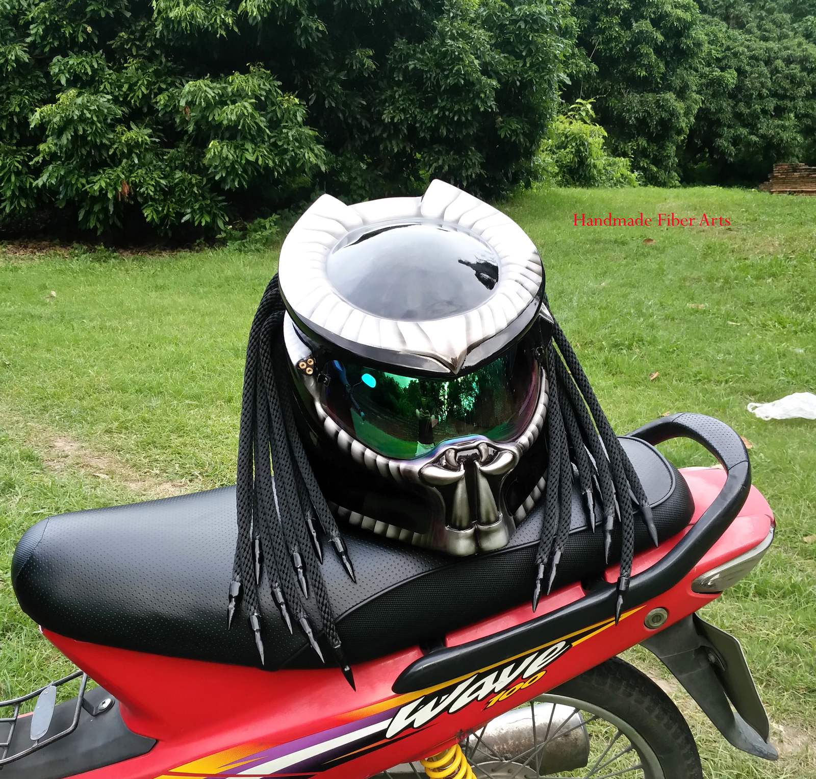 Blue Predator Helmet Motorcycle : Custom Handmade Predator Motorcycle