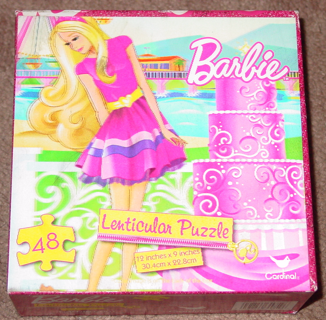 Barbie Puzzle On the Go In Resealable Bag 48 Pieces 