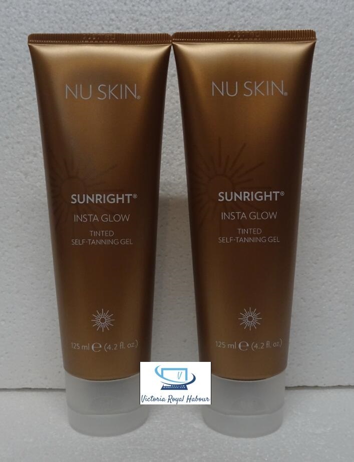 Two pack: Nu Skin Nuskin Sunright Insta Glow Tinted Self-Tanning Gel 125ml x2